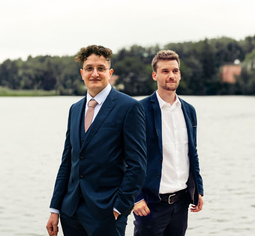 Two colleagues working together