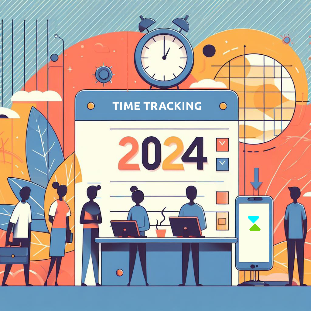 Time tracking 2024 illustration